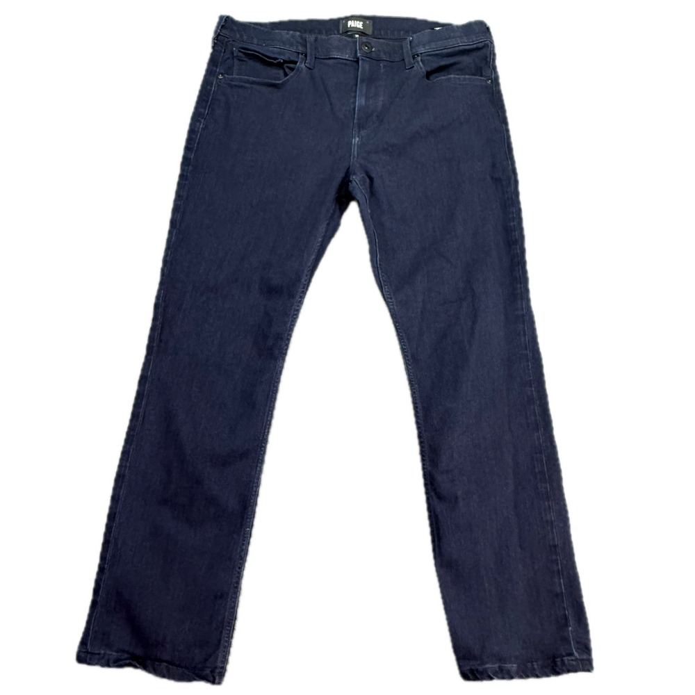 Paige Federal Jeans Mens 34 Inkwell Dark Wash Slim Straight M655521-4010